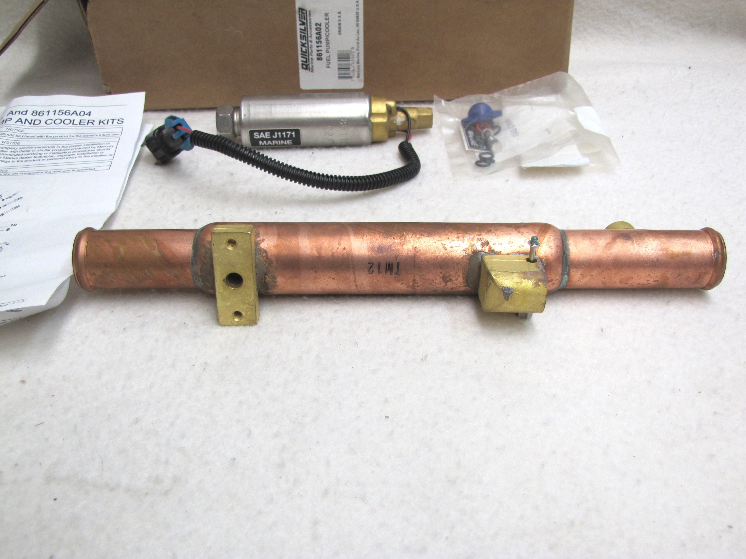 Quicksilver/Mercruiser Fuel Pump/Cooler Kit 861156A02 eBay
