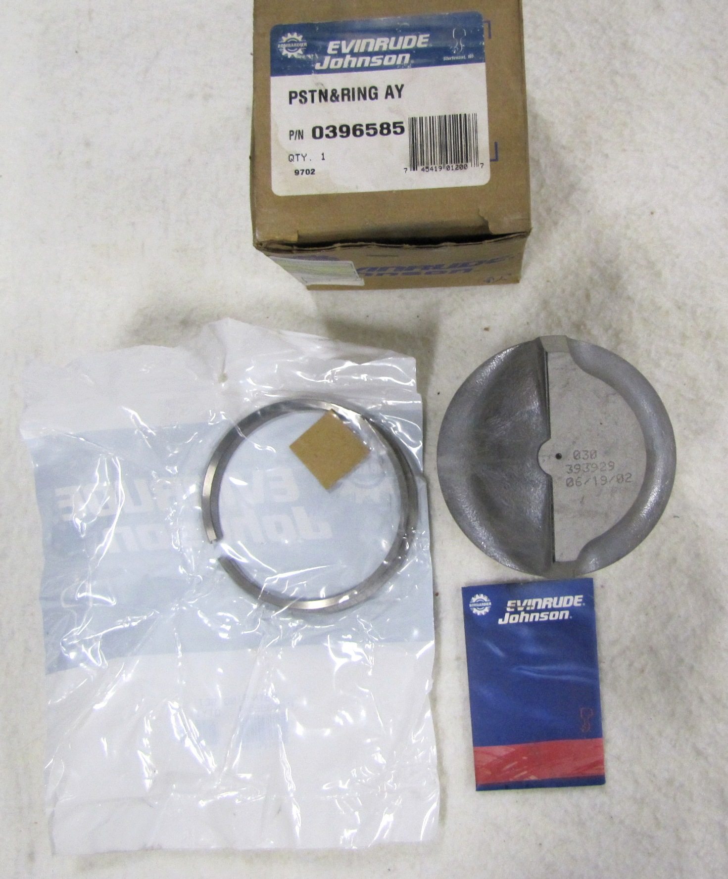 ProV Piston Ring Kit .030 For Johnson Evinrude Outboards (Replaces 396585, 392903)