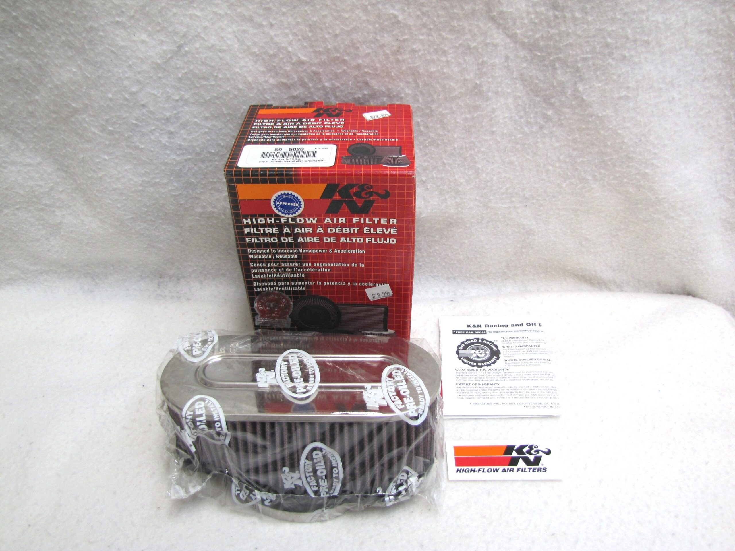 K&N Flame Arrestor 595020 Express Marine