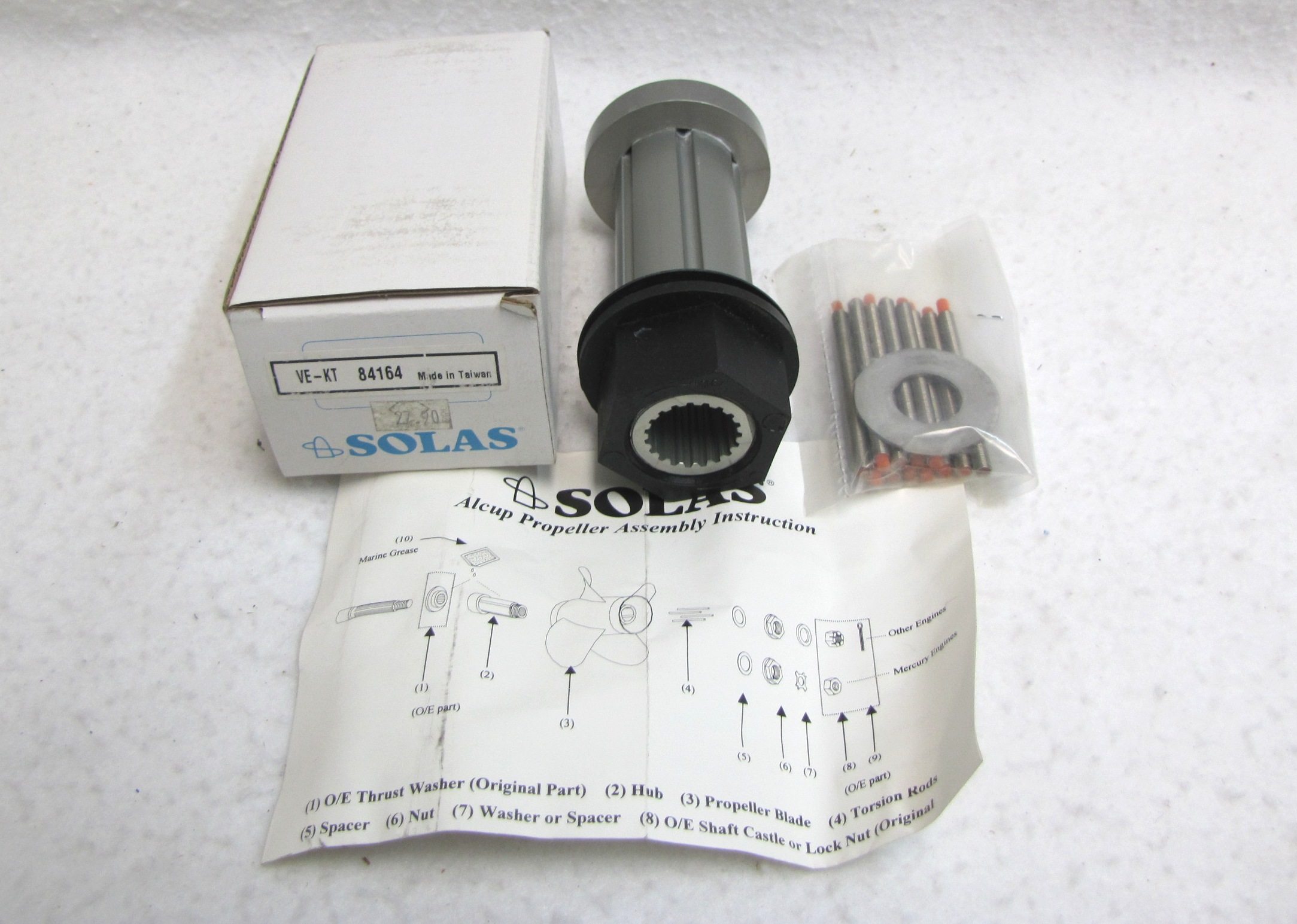 thumbnail image 2 of New Propeller Hub Kit 835257K12 Forward Thrust Washer Bearings Set For Mariner 2 of 10