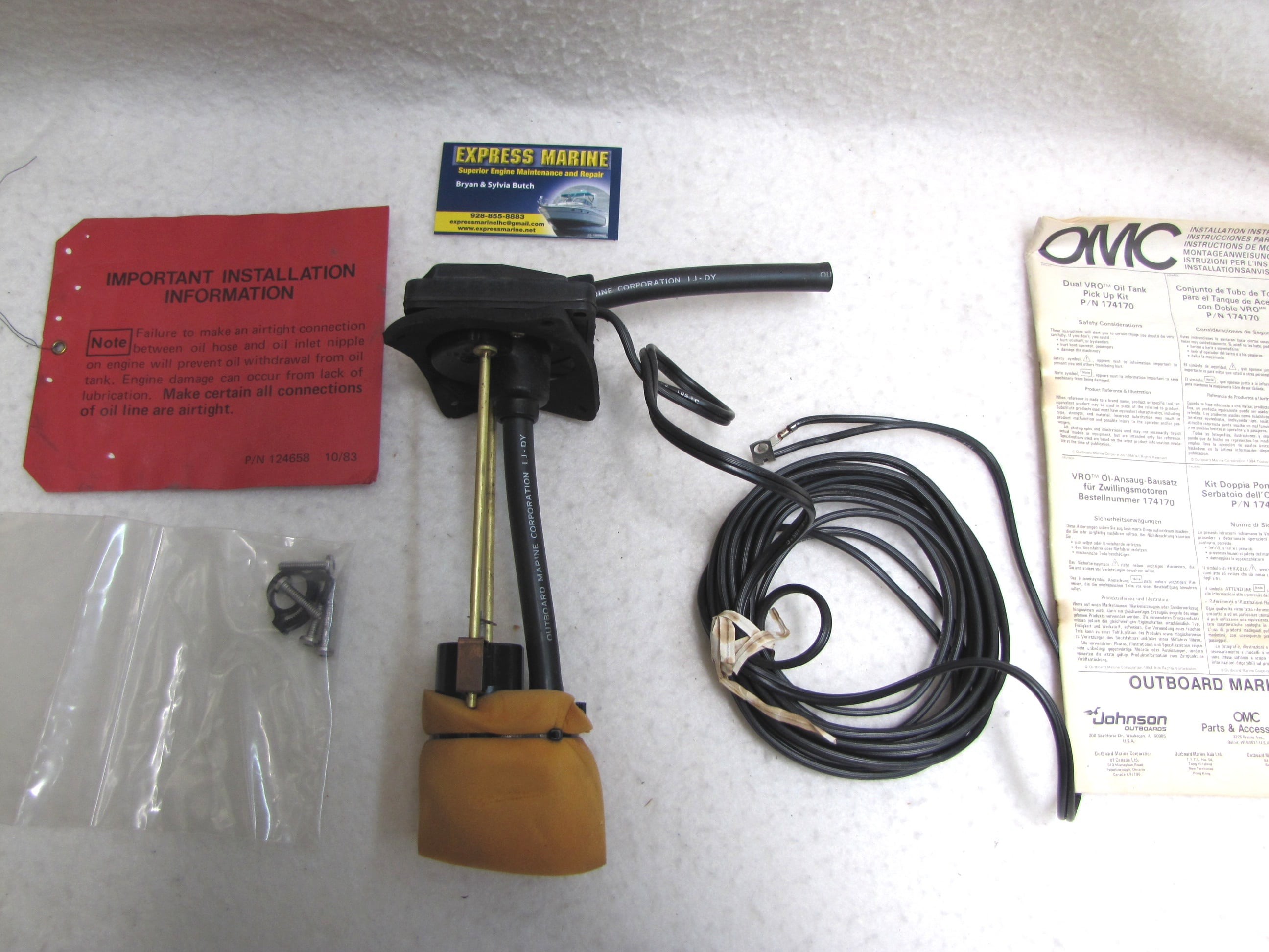 OMC/Johnson/Evinrude Oil Pickup Kit 177285/0177285 Express Marine