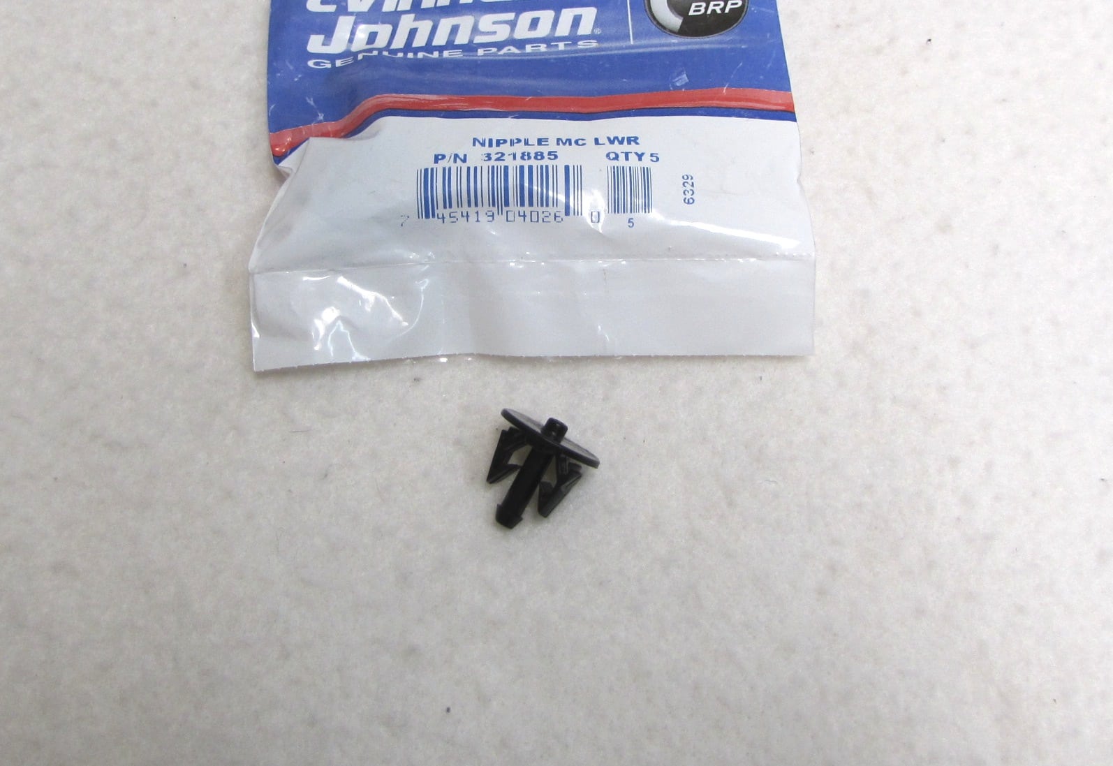 OMC Johnson Evinrude Snap In Tell Tale Nipple 321885 0321885