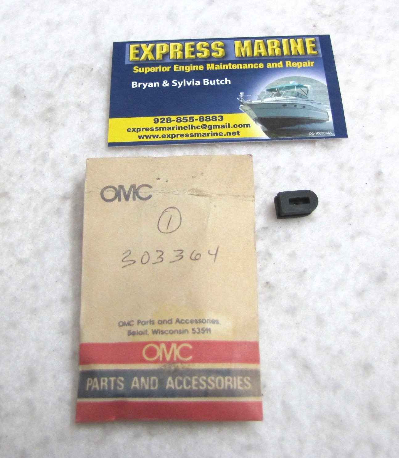 OMC Johnson Evinrude Cable Grommet 303364 0303364