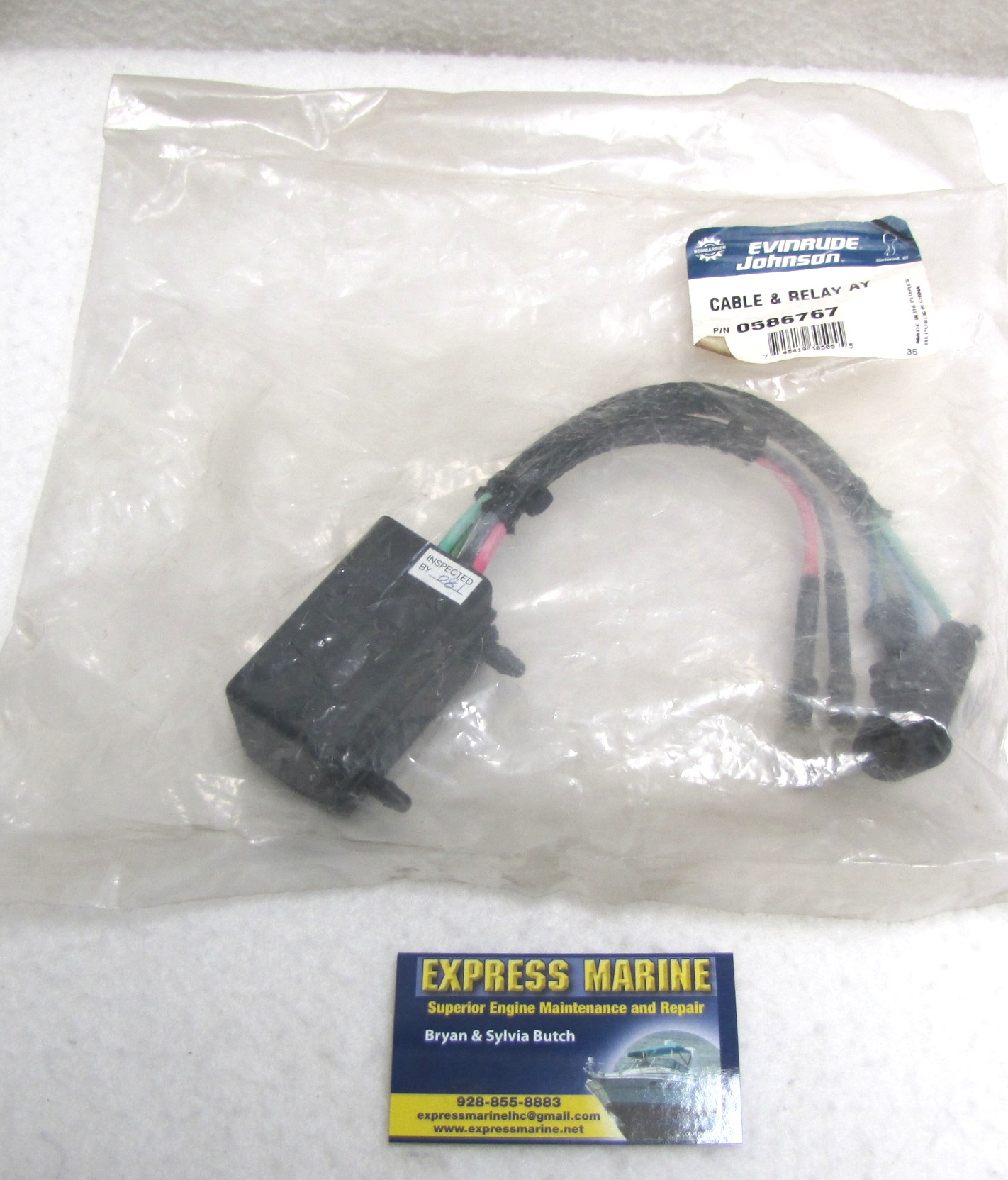 OMC Johnson Evinrude Cable and Relay Assembly, Trim & Tilt 586767 0586767