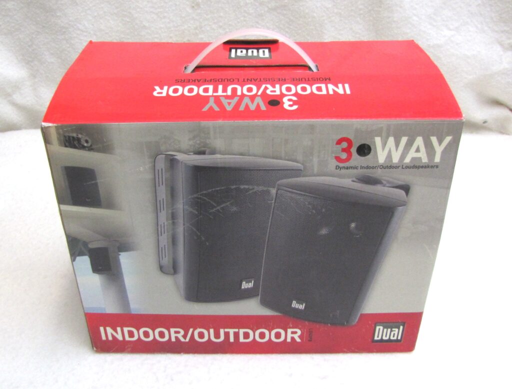 Dual Dynamic Indoor Outdoor 3 Way Loud Speakers Black LU43PB