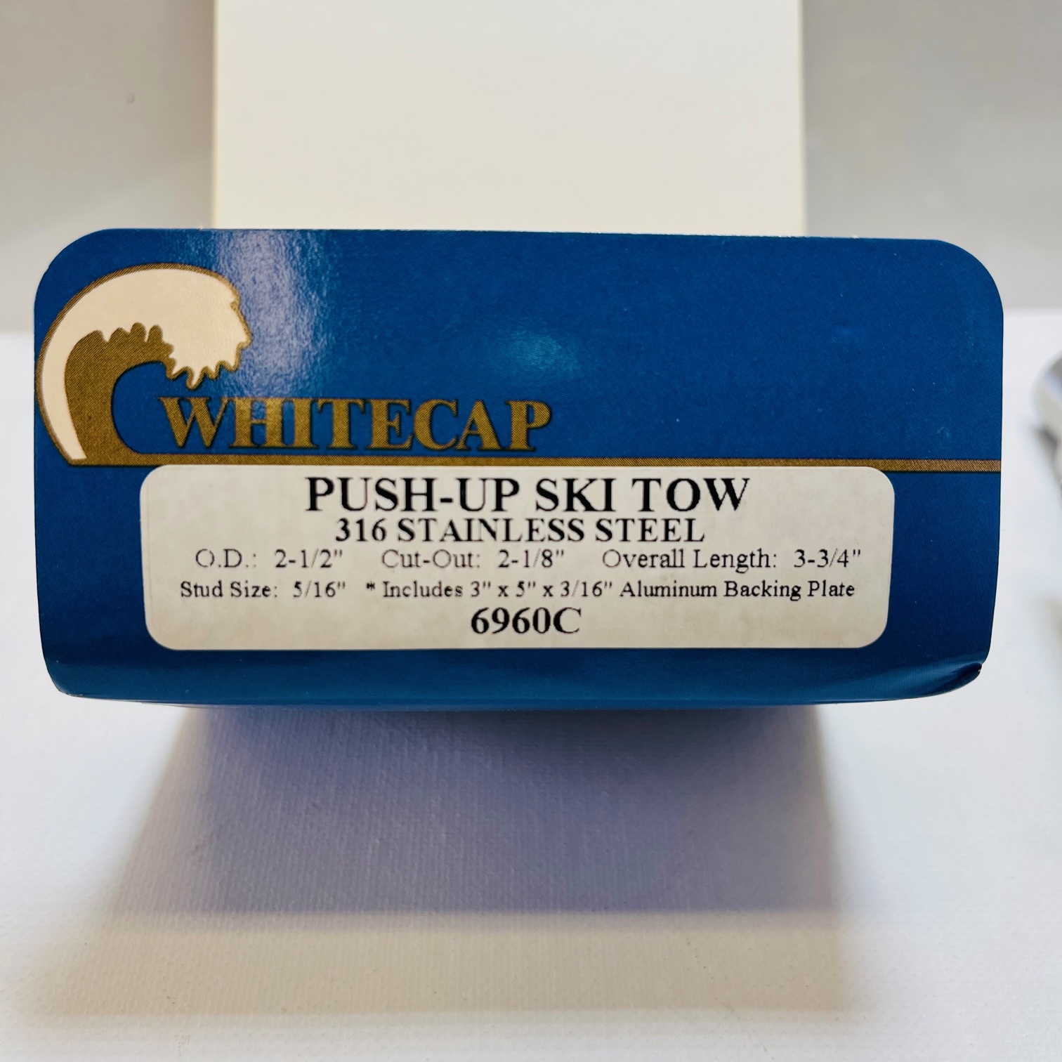 Whitecap Boat Push-Up Ski Tow 2-1/2" Di. Stainless Steel 6960C - Image 2