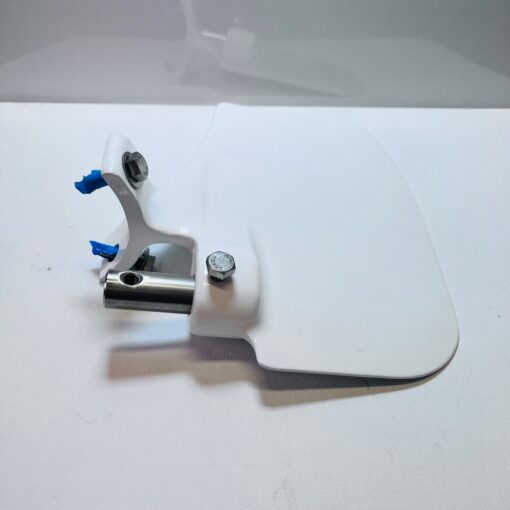 Place Diverter Small White Aluminum Rudder 151-25104W - Image 2