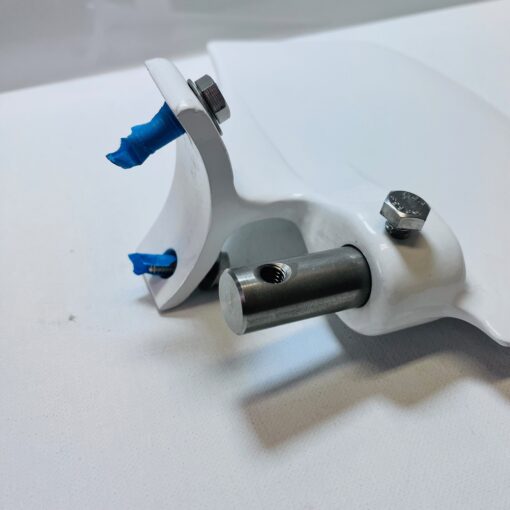 Place Diverter Small White Aluminum Rudder 151-25104W - Image 3