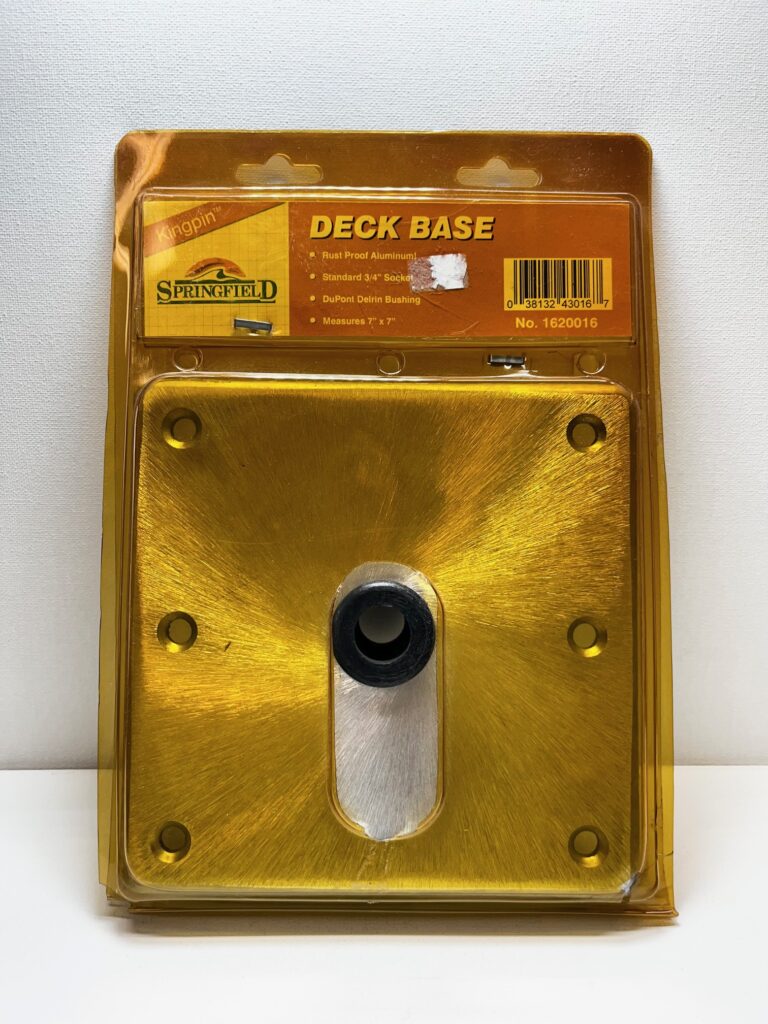 Springfield Marine Seat Kingpin Deck Base 3/4" Socket 7"x7" 1620016