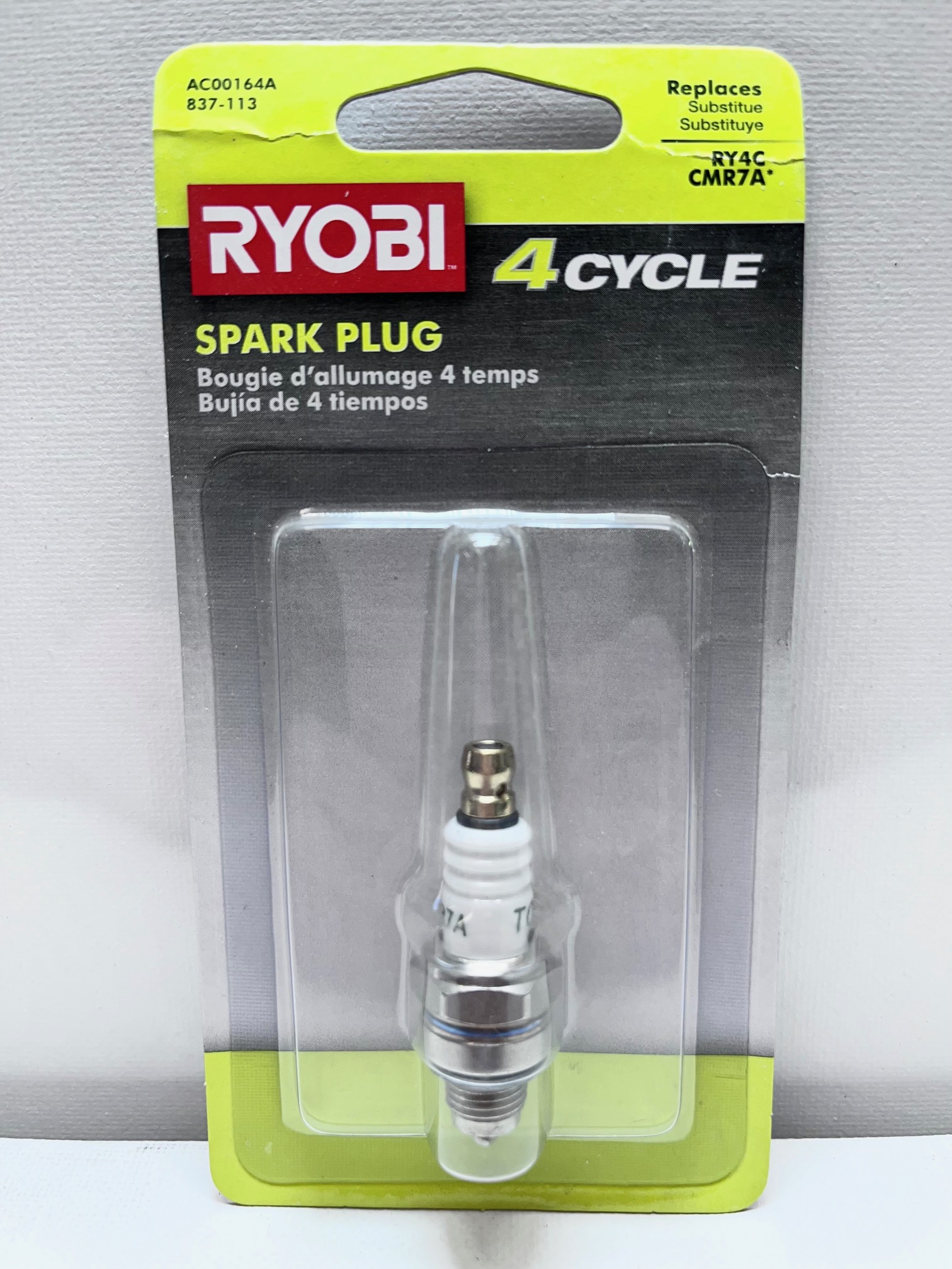 Ryobi 4 Cylce Spark Plug AC00164A 837113 Express Marine