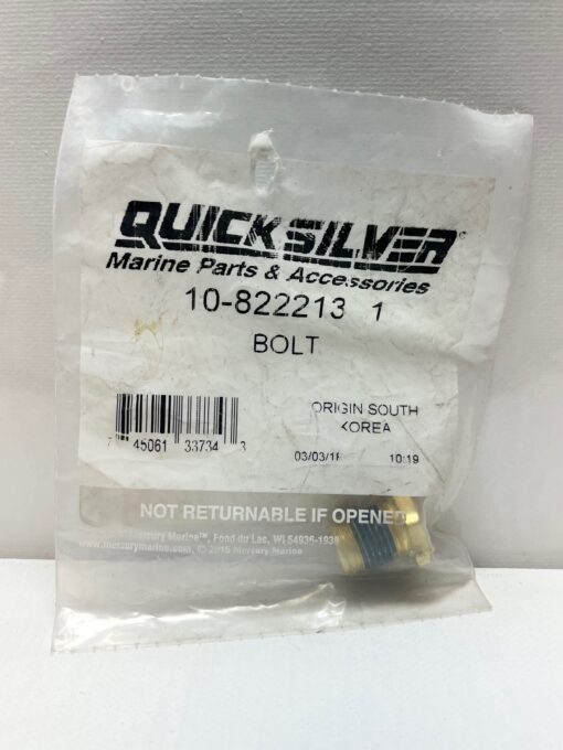 Quicksilver Mercury MerCruiser Remote Control Bolt 10-822213 1