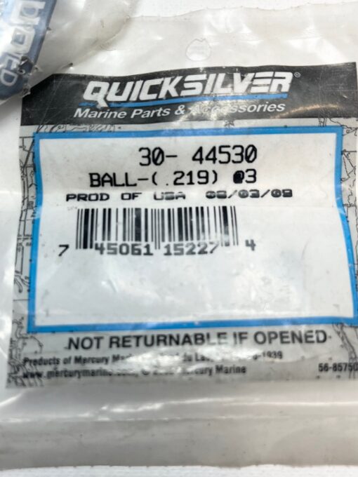 Quicksilver Mercury Gear Housing Follower Cam Ball .219 30-44530 Qty 3
