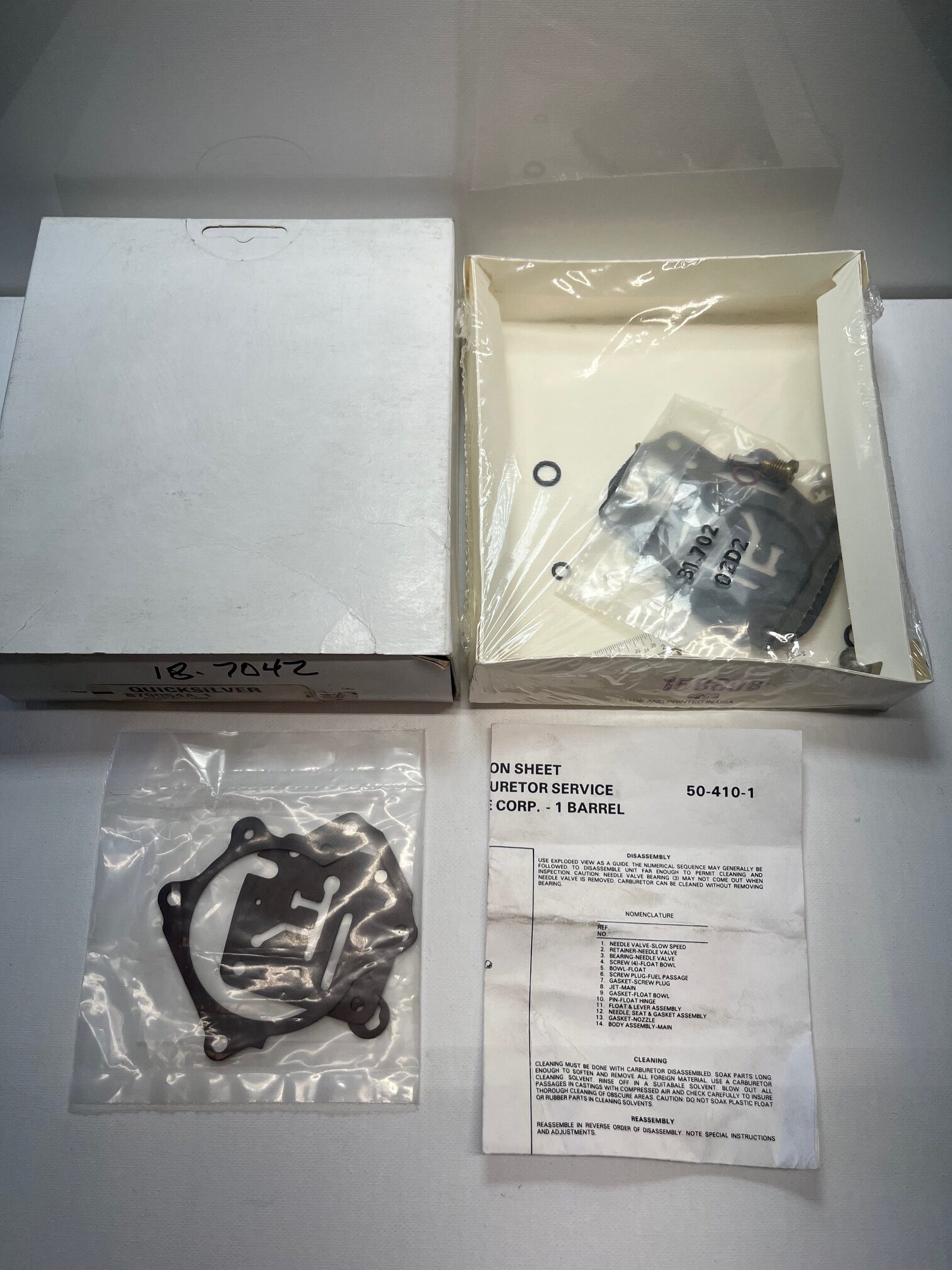 thumbnail image 2 of Automaall Carburetor Rebuild Kit With Float For Sierra 18-7042 18-7210 GLM 77290 2 of 6
