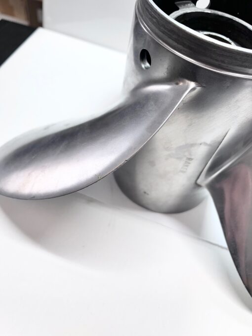 OMC Johnson Evinrude Raker 3 Blade 14.50 x 18 Stainless Propeller 394752 0394752 - Image 2