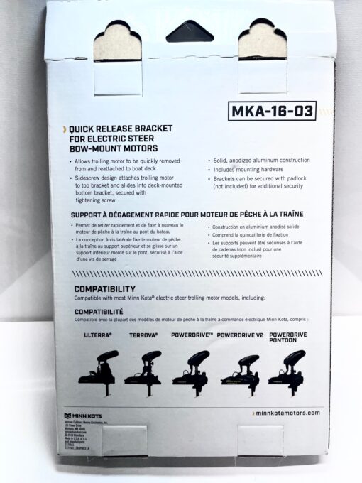 Minn Kota 1854035 Quick Release Bracket MKA-16-03 - Image 2
