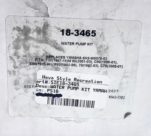 Sierra Marine 18-3465 Yamaha Water Pump Kit 6H3-W0078-02-00 - Image 2