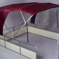Signature Bimini Top Heavy-Duty Canvas 8.5ft x 9ft Blue 101260BL