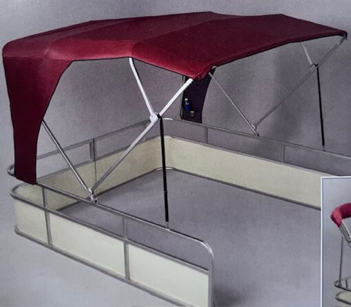 Signature Bimini Top Heavy-Duty Canvas 8.5ft x 9ft Blue 101260BL