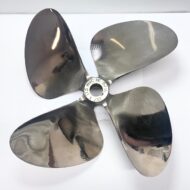 MVC HC OJ 4 Blade Brass Tapered 1-1/8" Shaft Propeller 13.7 x 17.5