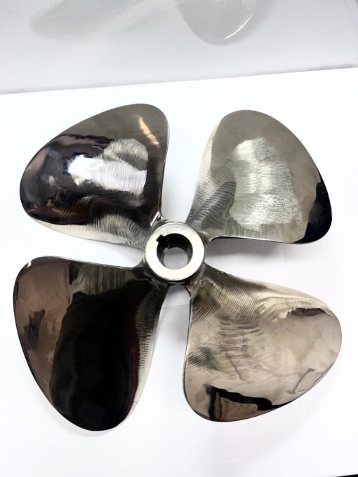 MVC HC OJ 4 Blade Brass Tapered 1-1/8" Shaft Propeller 13.7 x 17.5 - Image 4