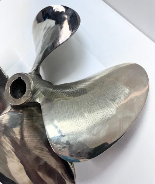 MVC HC OJ 4 Blade Brass Tapered 1-1/8" Shaft Propeller 13.7 x 17.5 - Image 3